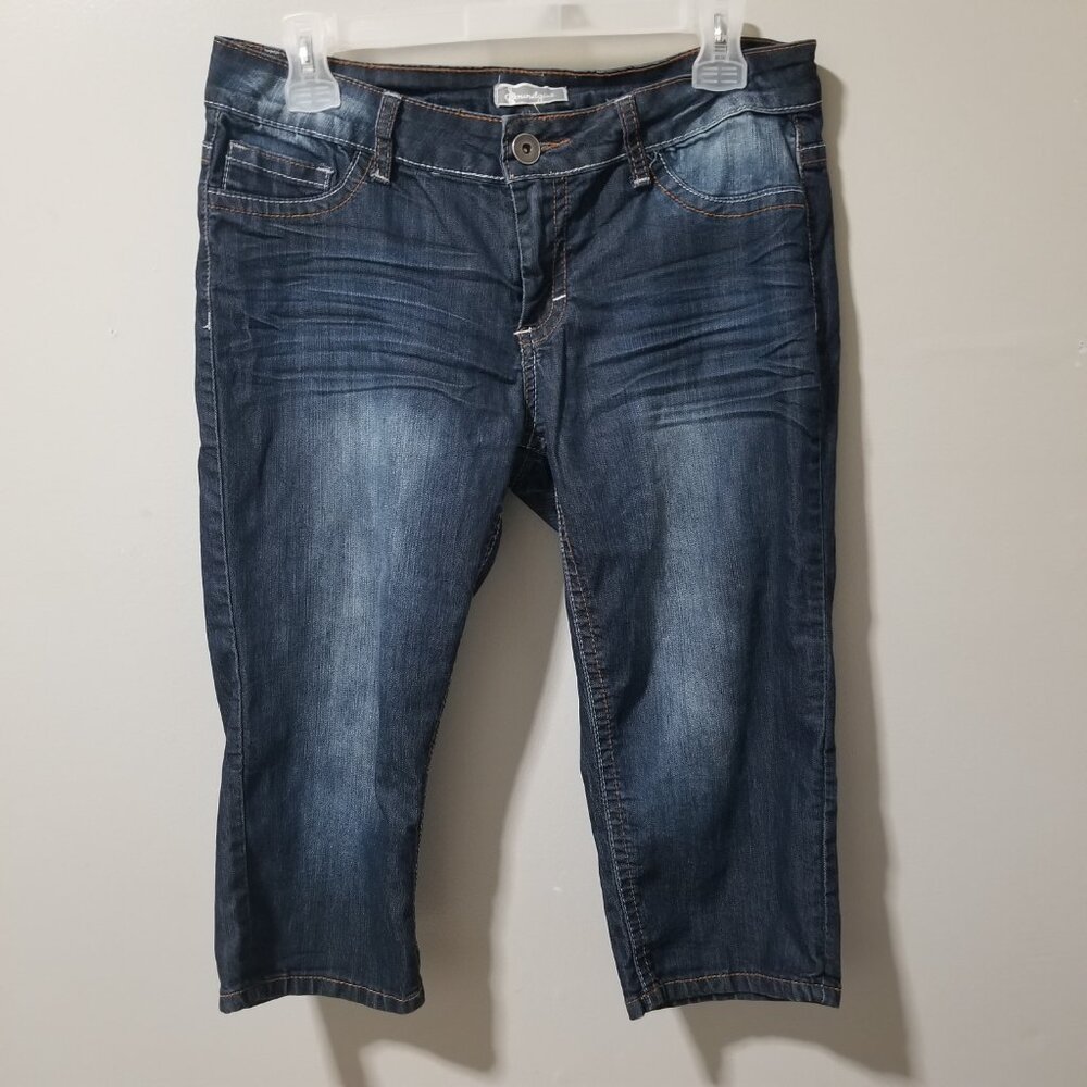 Soundgirl Stretch Low Rise Jean Capris Women's 11